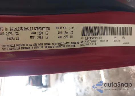 2007 Jeep Compass Sport из США, поврежденный, VIN 1J8FF47W97D241318